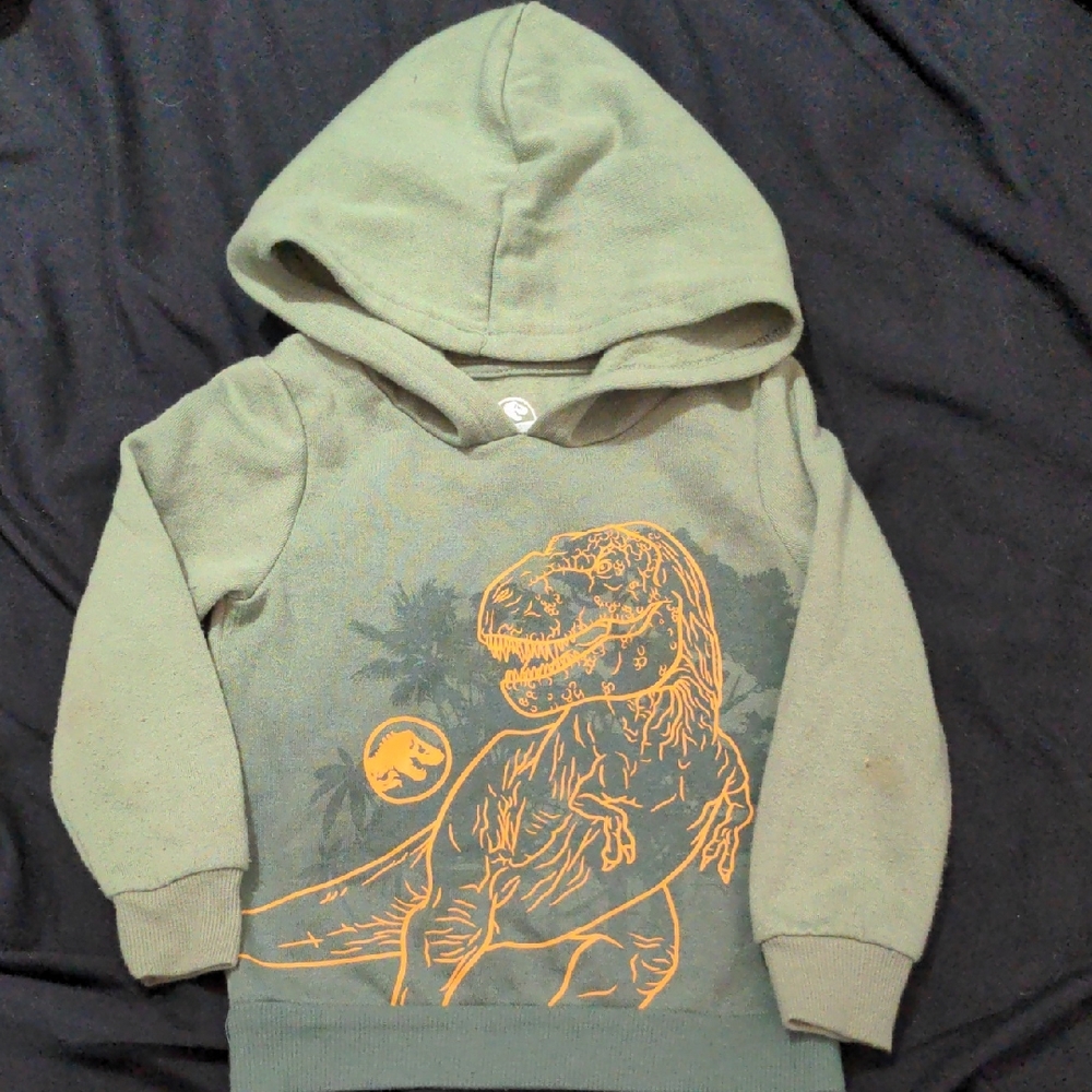 Jurassic World Green Dinosaur Hoodie 2T